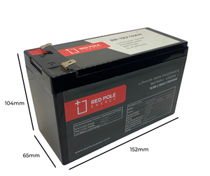 12V 12Ah Alarm / Gate Lithium Battery (12V 7Ah High Capacity Upgrade)