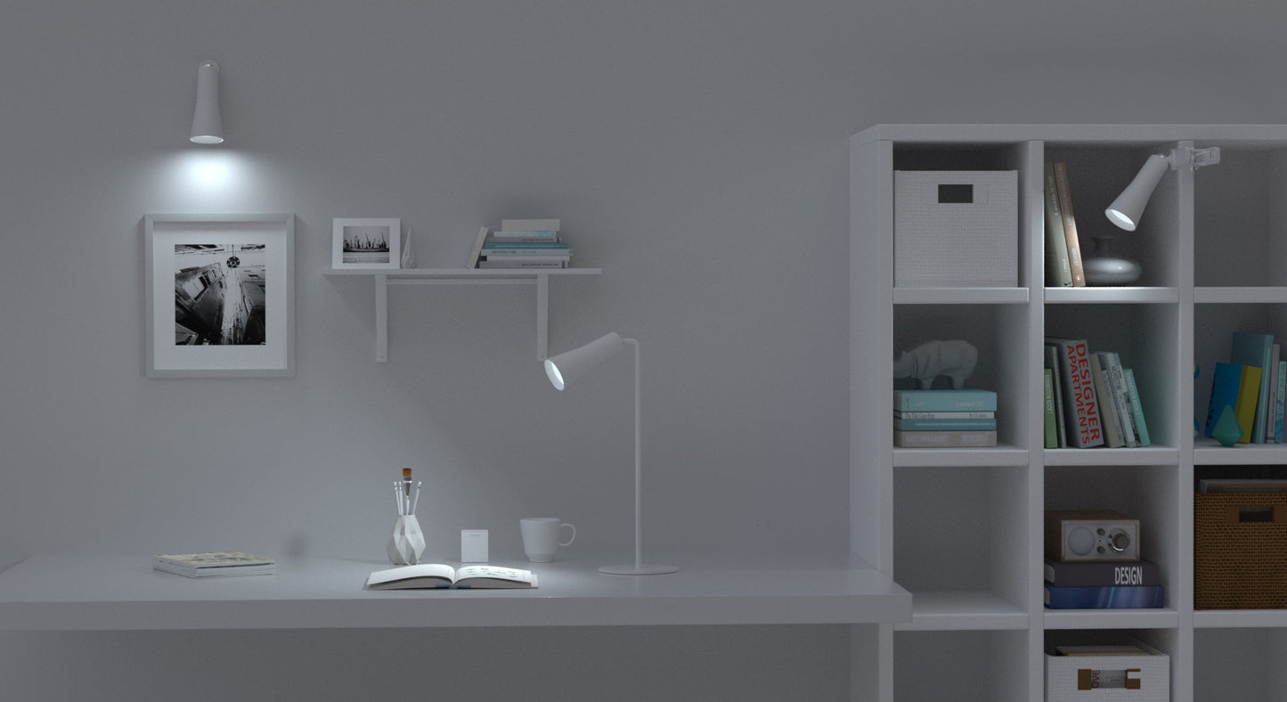 Rechargeable Bedside Lamp - White-Set of 3