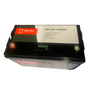 12V 100Ah 1280Wh Lithium Battery - LCD Display (100A BMS)