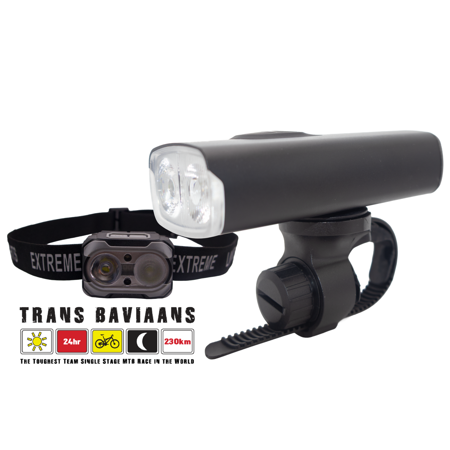 The Racing Snake Combo - 1 × Nova + 1 × Peak Headlamp