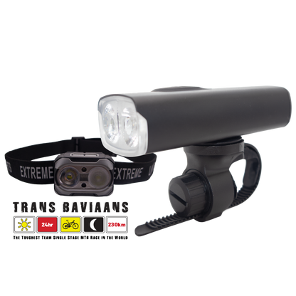 The Racing Snake Combo - 1 × Nova + 1 × Peak Headlamp