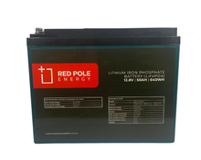 12V 50Ah 640Wh Lithium Battery - LCD Display (60A BMS)