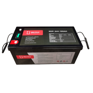 24V 100Ah Lithium Battery 2.56kWh - LCD Display