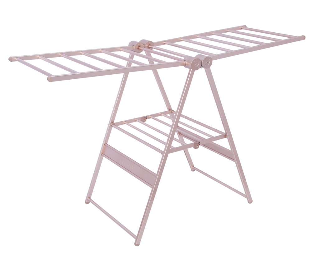 PanPan Aluminium Clothes Drying Rack Rose Gold